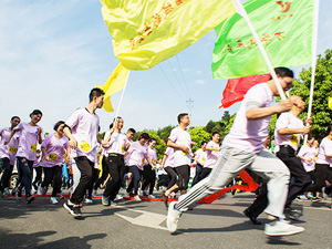 郴汽集團組織開展迎“五一”慶祝建司60周年智跑競賽活動